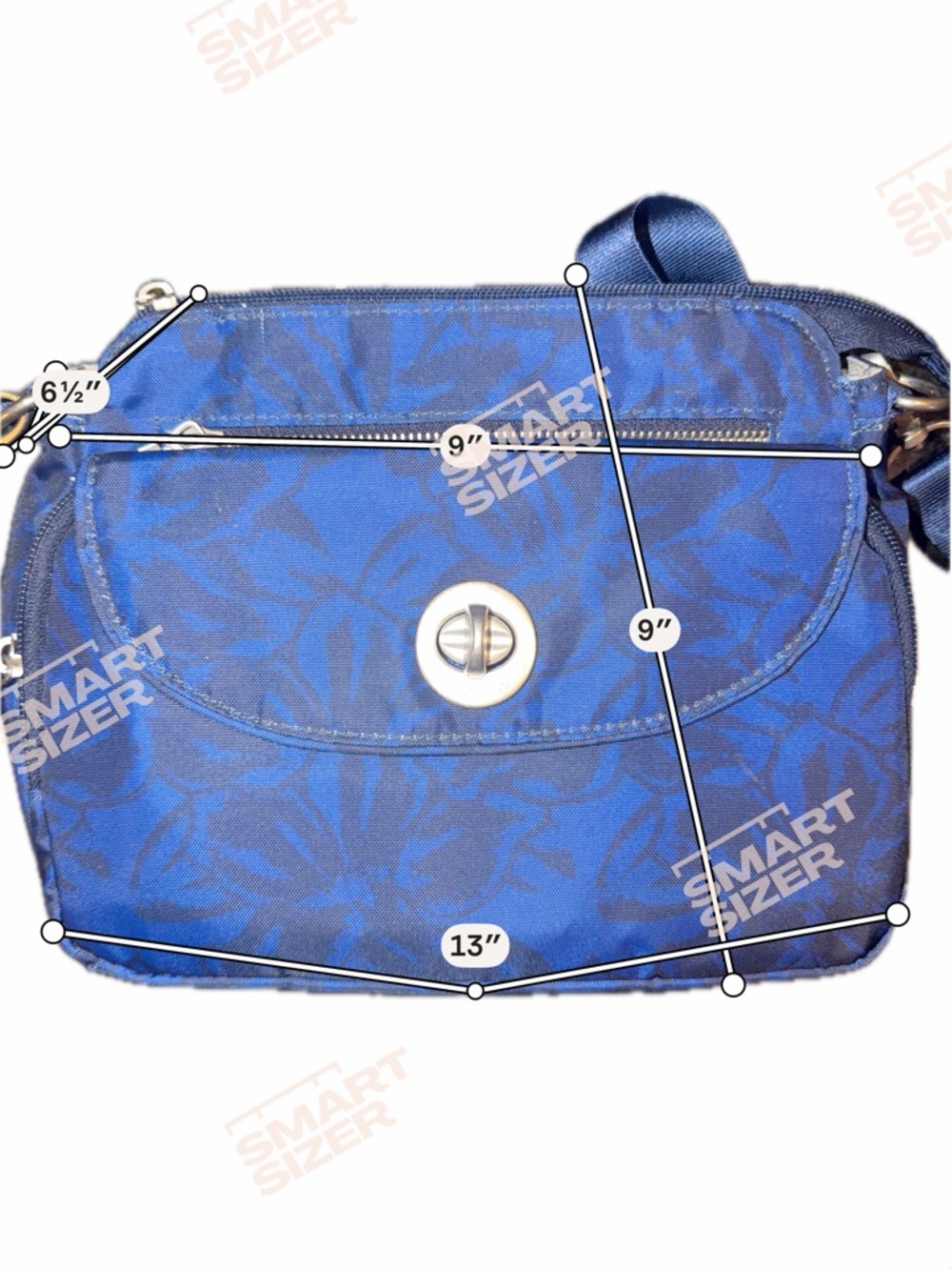Baggallini Navy Blue Crossbody Bag Lightweight Travel NWOT Multiple Pockets - Picture 8 of 11